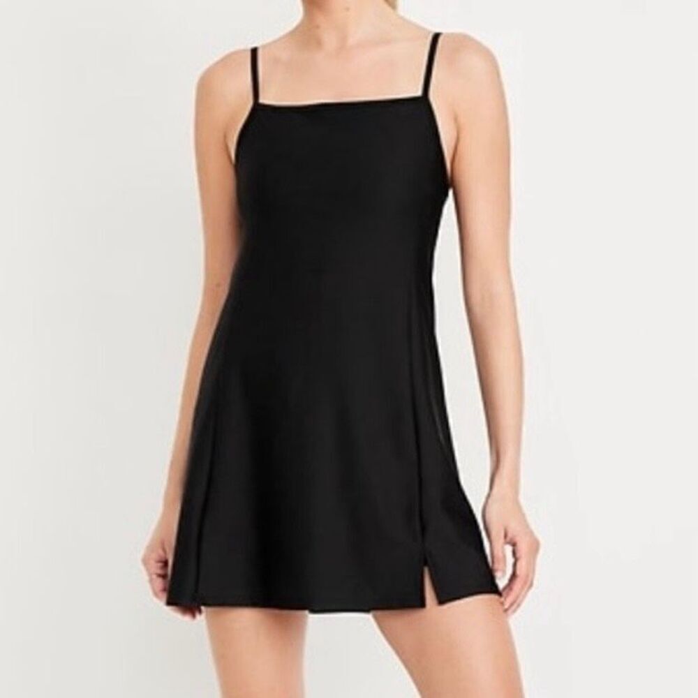 Old Navy PowerSoft Cami Athletic Go Dry Dress Black Women’s Size Large